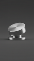 Brushed aluminum tire pressure monitor