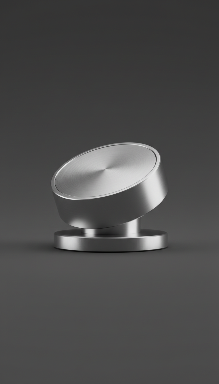 Brushed aluminum tire pressure monitor